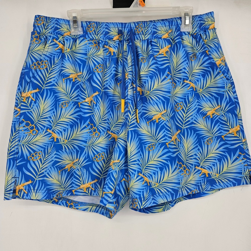 Savage Tacticians Swim Trunks‎ Mens 2XL Hawaiian Summer Beach Lined Shorts